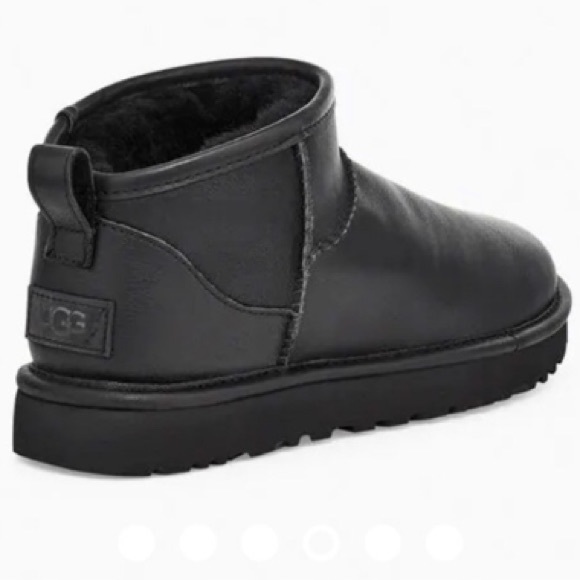 black leather ugg boots womens